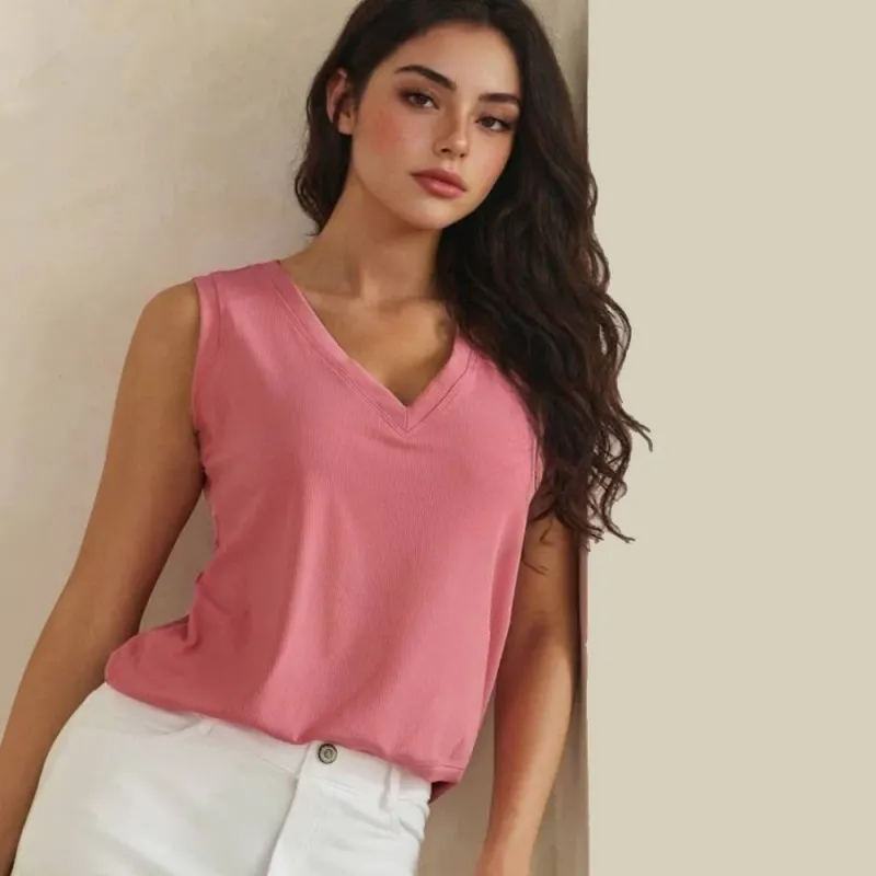 LuxeAir V-Neck Tank Top