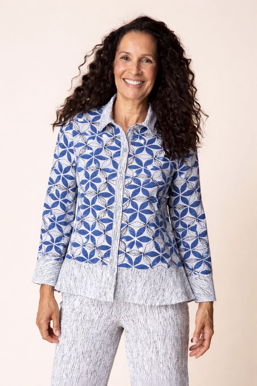 Amalfi Floral Print Blouse, Size: SMALL