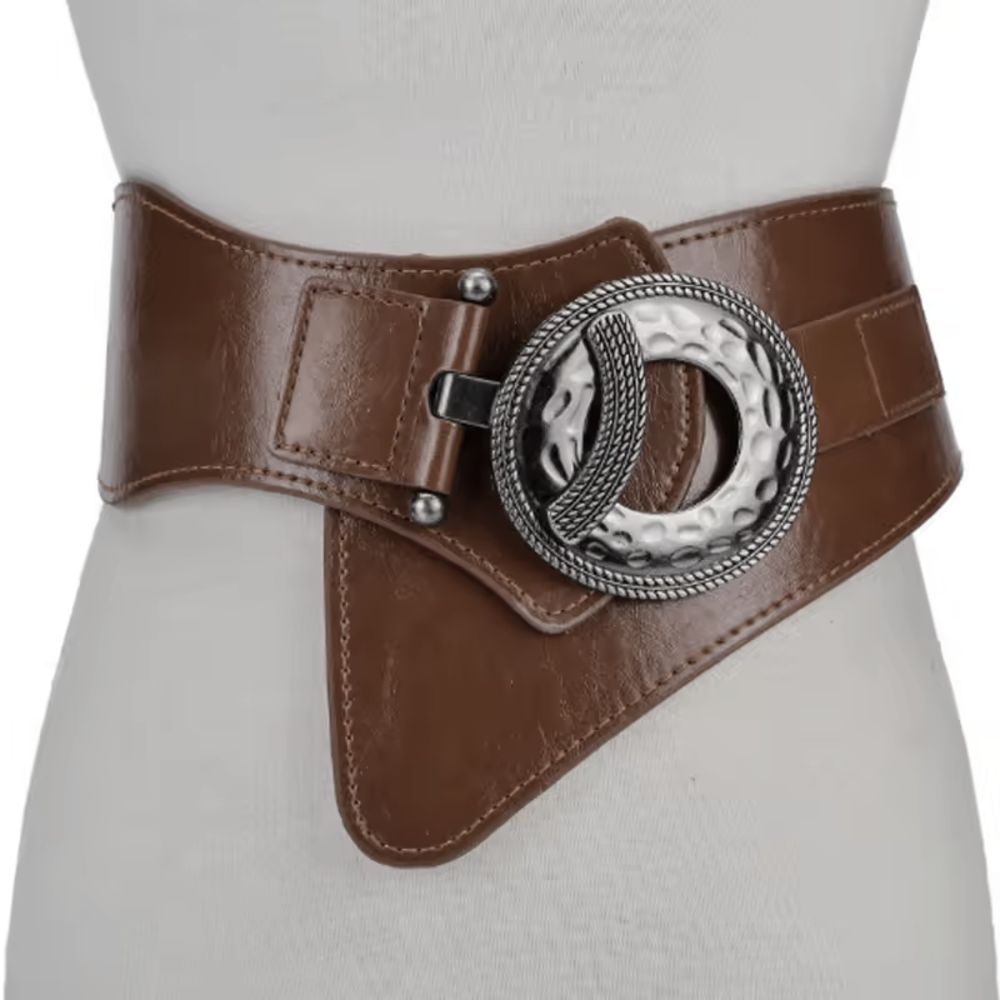 Burnished Toggle Elastic Belt
