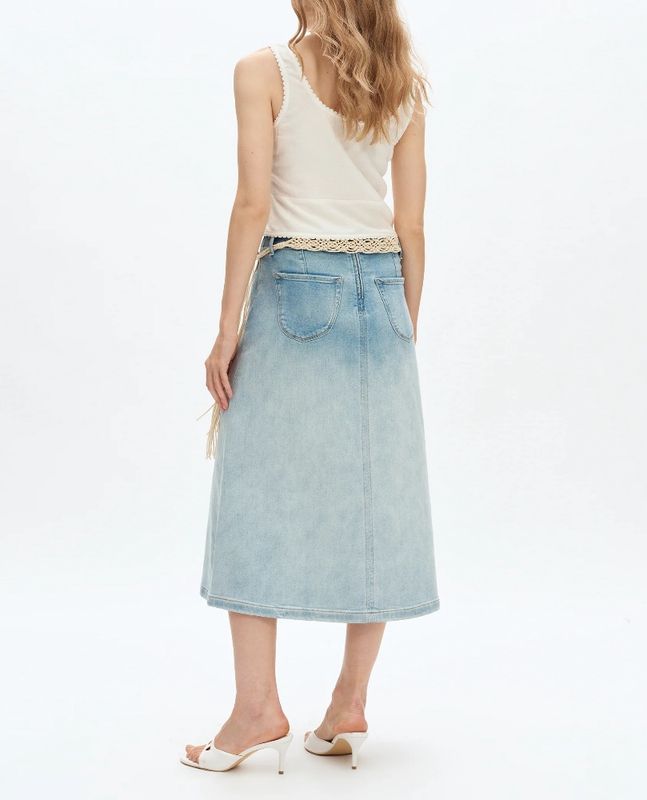 Embroidered Pearl Embellished Skirt