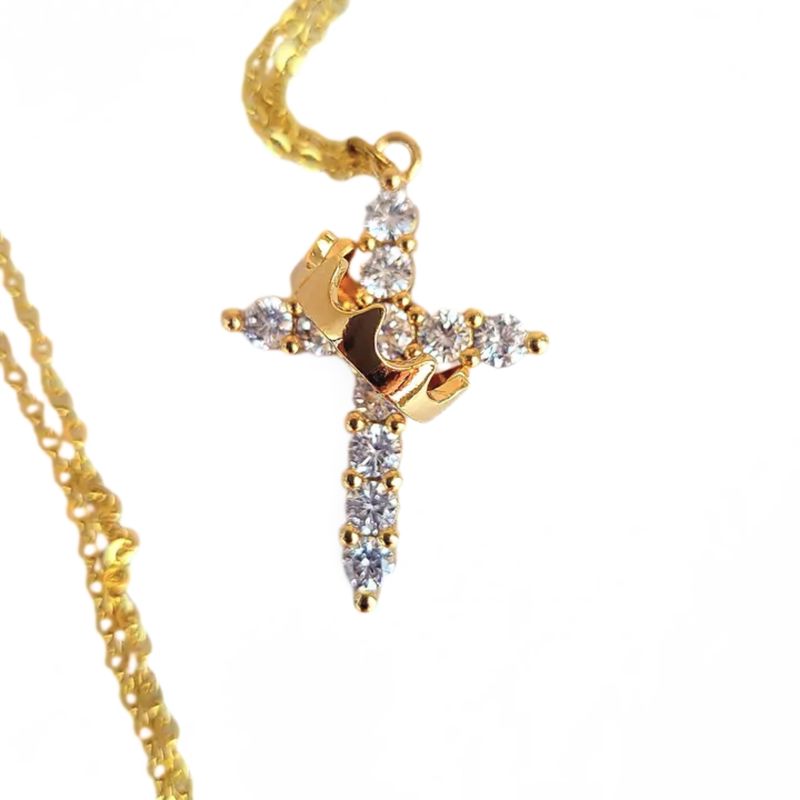 Cross &amp; Crown Pendant
