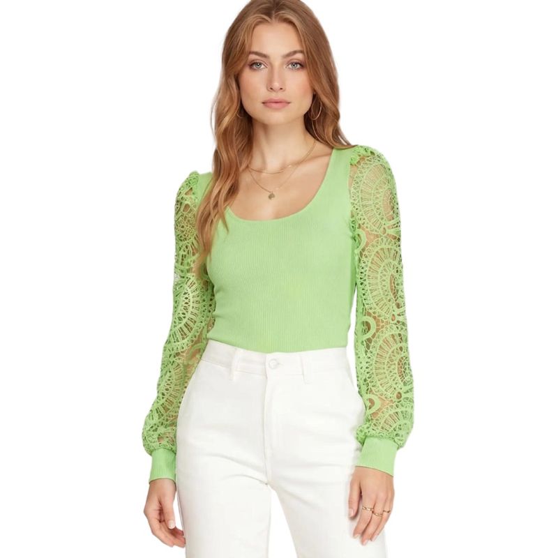 Lovely in Lime Knit Top