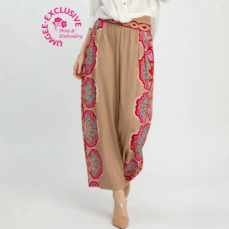 Butterfly Print Palazzo Pants
