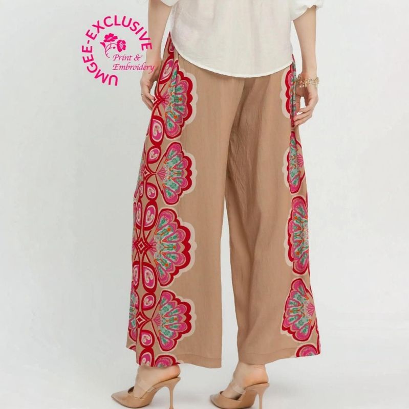 Butterfly Print Palazzo Pants