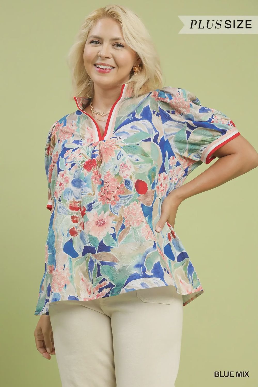 Beautiful Blooms, Color: Blues, Size: XL