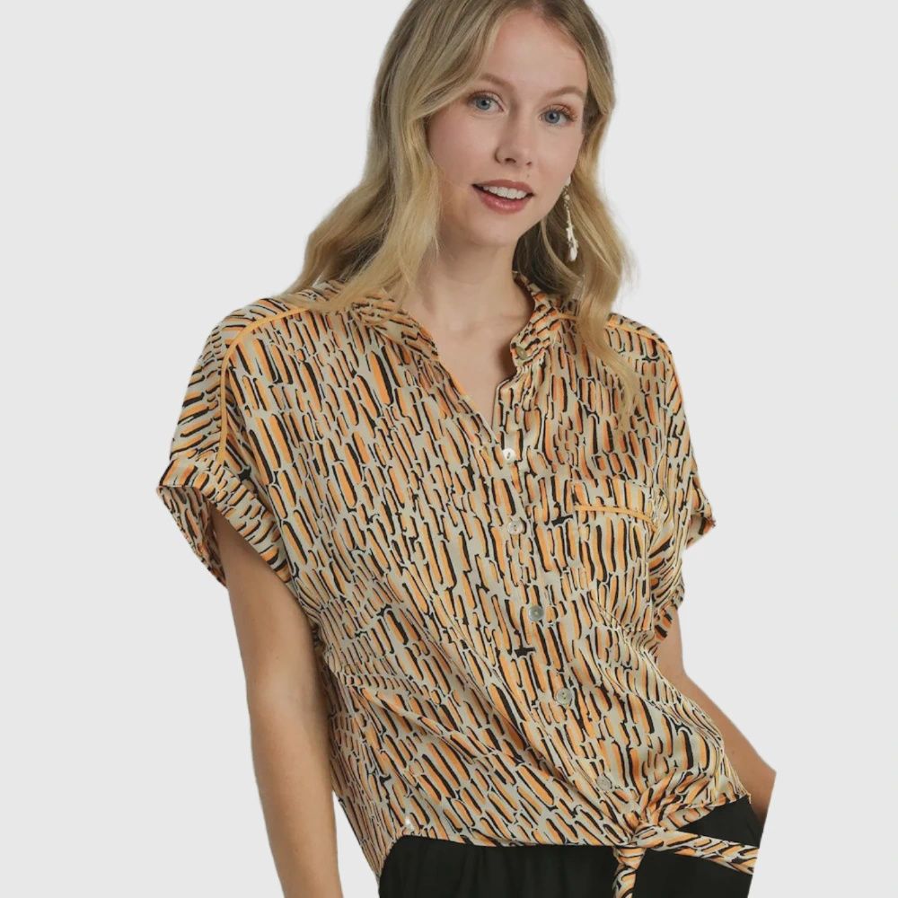 Golden Hour Satin Blouse, Size: SMALL