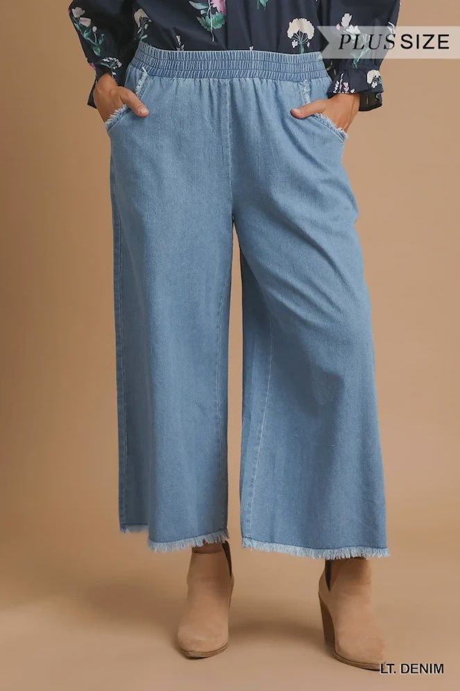 CURVY Easy Days Denim Pants, Size: XL