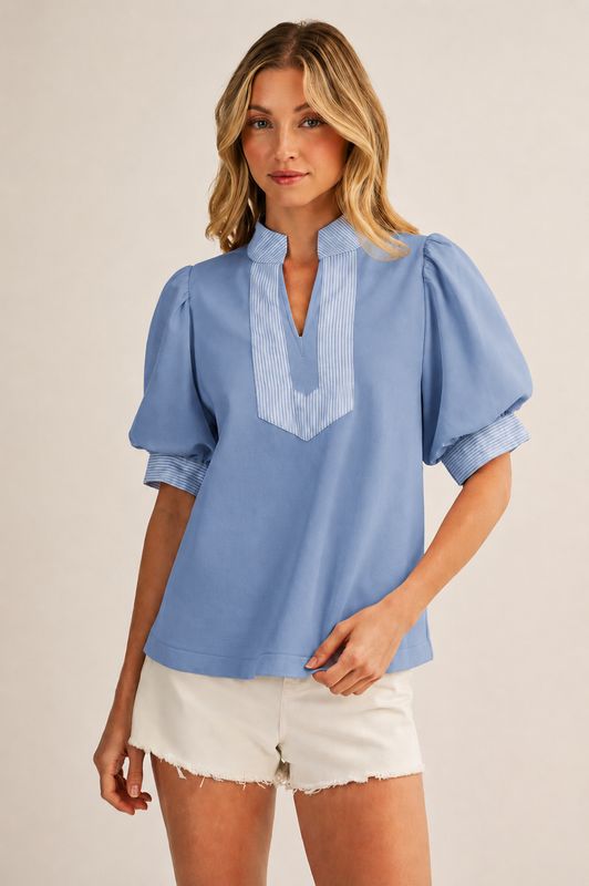 Sweet Carolina Puff Sleeve Top