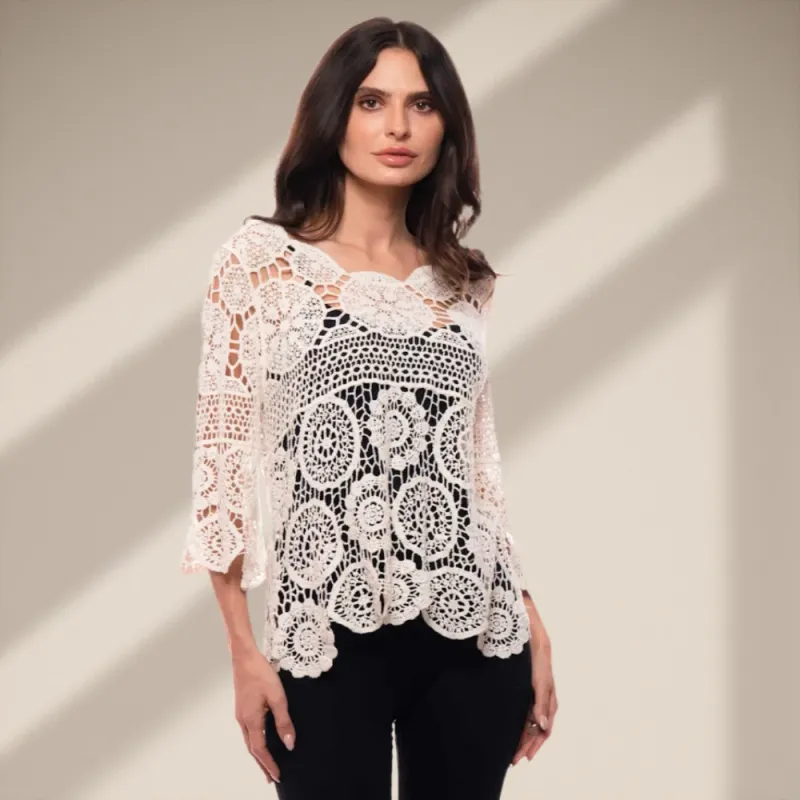 Crocheted Lace Top