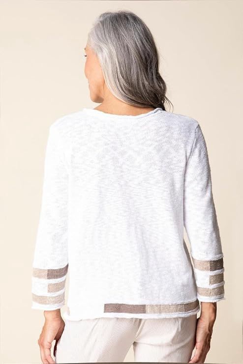 Coastal Stripe Soft Cotton Pullover
