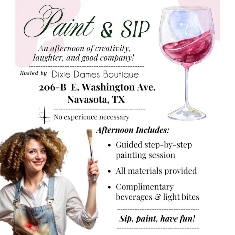 Paint &amp; Sip Event Ticket - Hosted by DDB