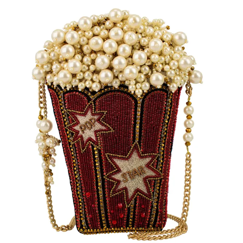 Beaded and Pearled Popcorn Bag