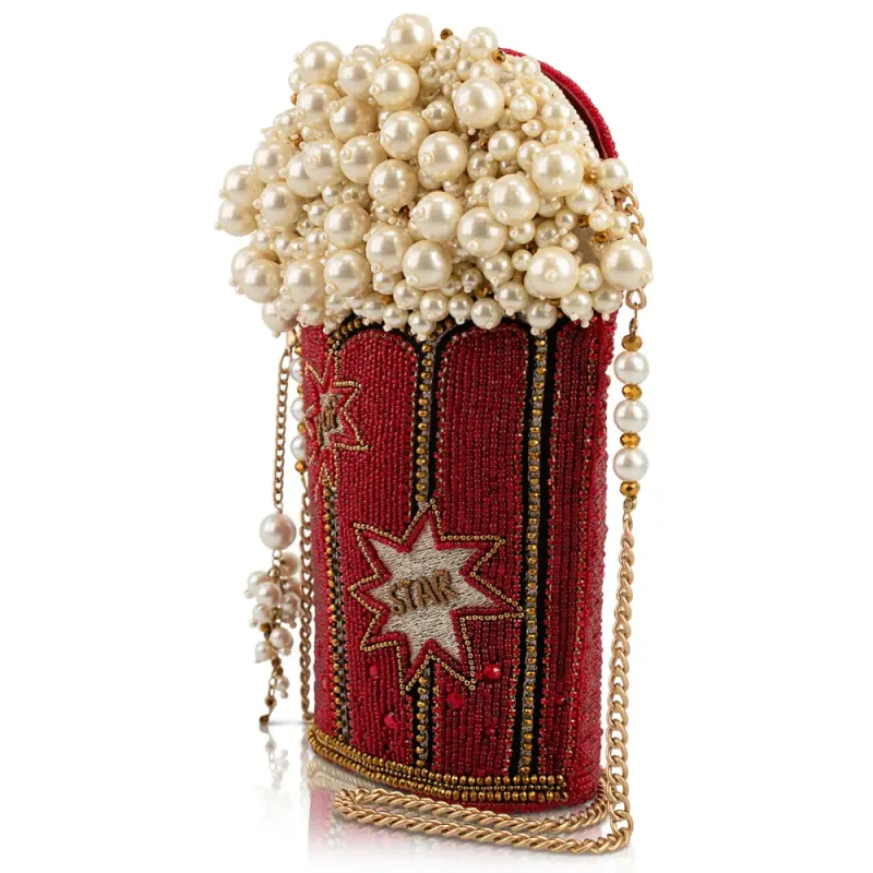 Beaded and Pearled Popcorn Bag