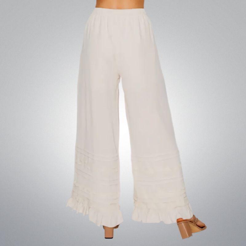 Ruffle Me Pretty Wide-Leg Pants
