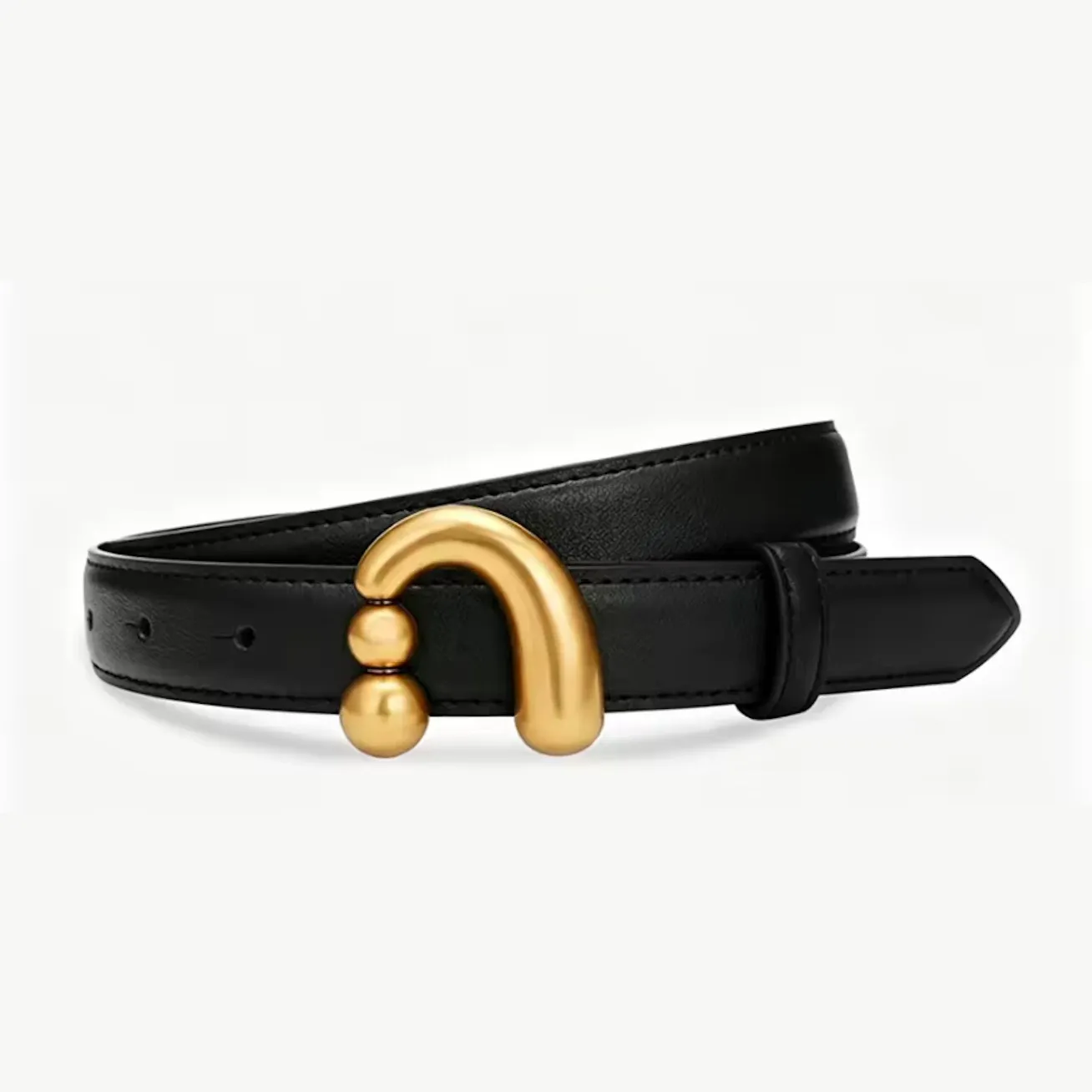 Genuine Black Leather Belt