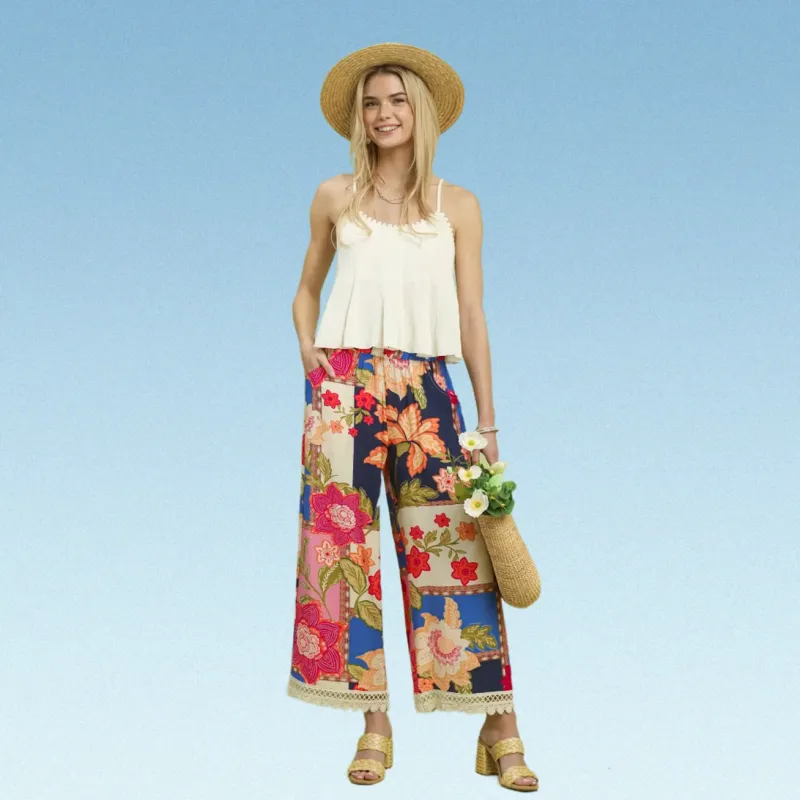 In Full Bloom Wide Leg Pants