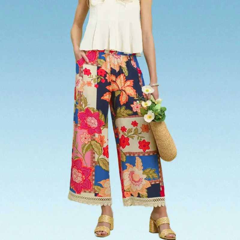 In Full Bloom Wide Leg Pants