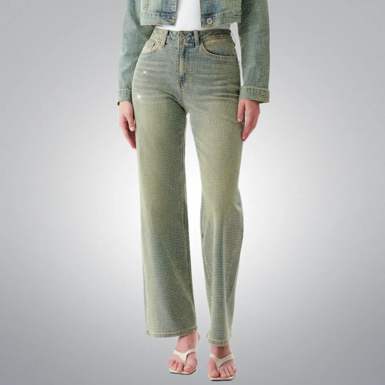 Catch A Little Sparkle HR WL Jeans, Size: 25/1