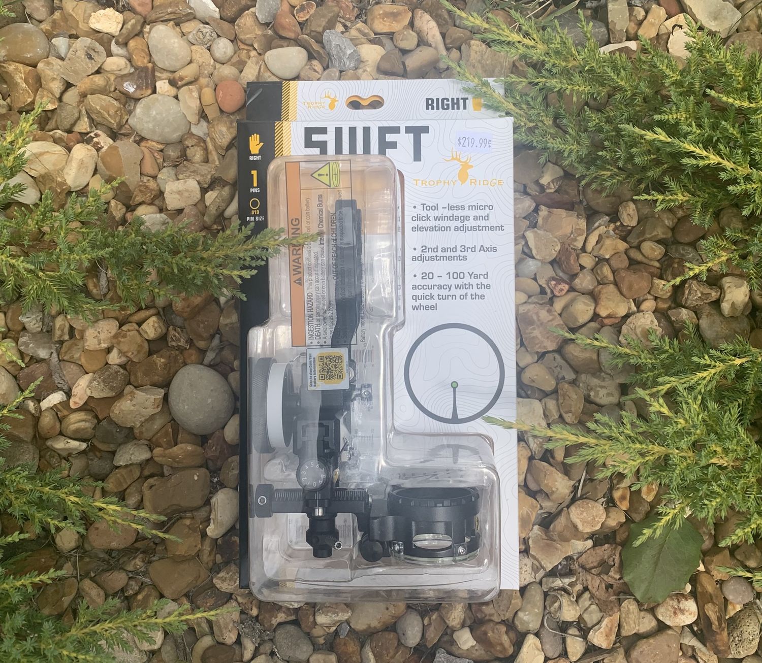 TR SWFT SIGHT 1 PIN RH BLACK