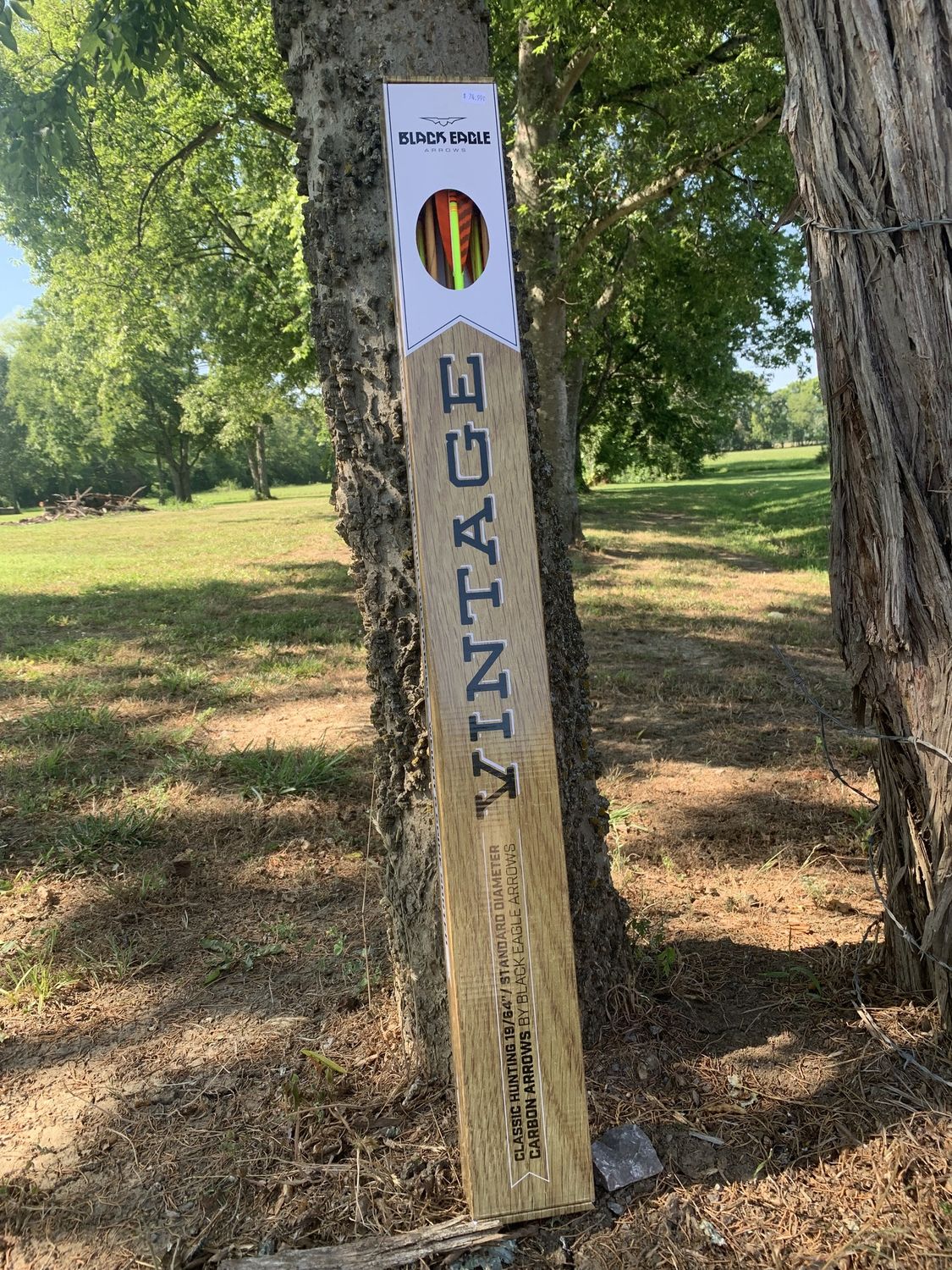 VINTAGE BE fletched 400 ORG FEATHER ARROW