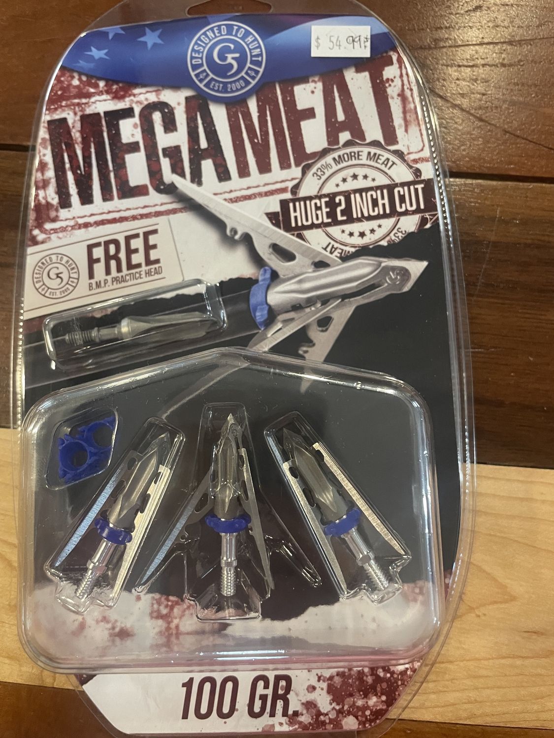 MEGA MEAT 100GR BROADHEADS blue