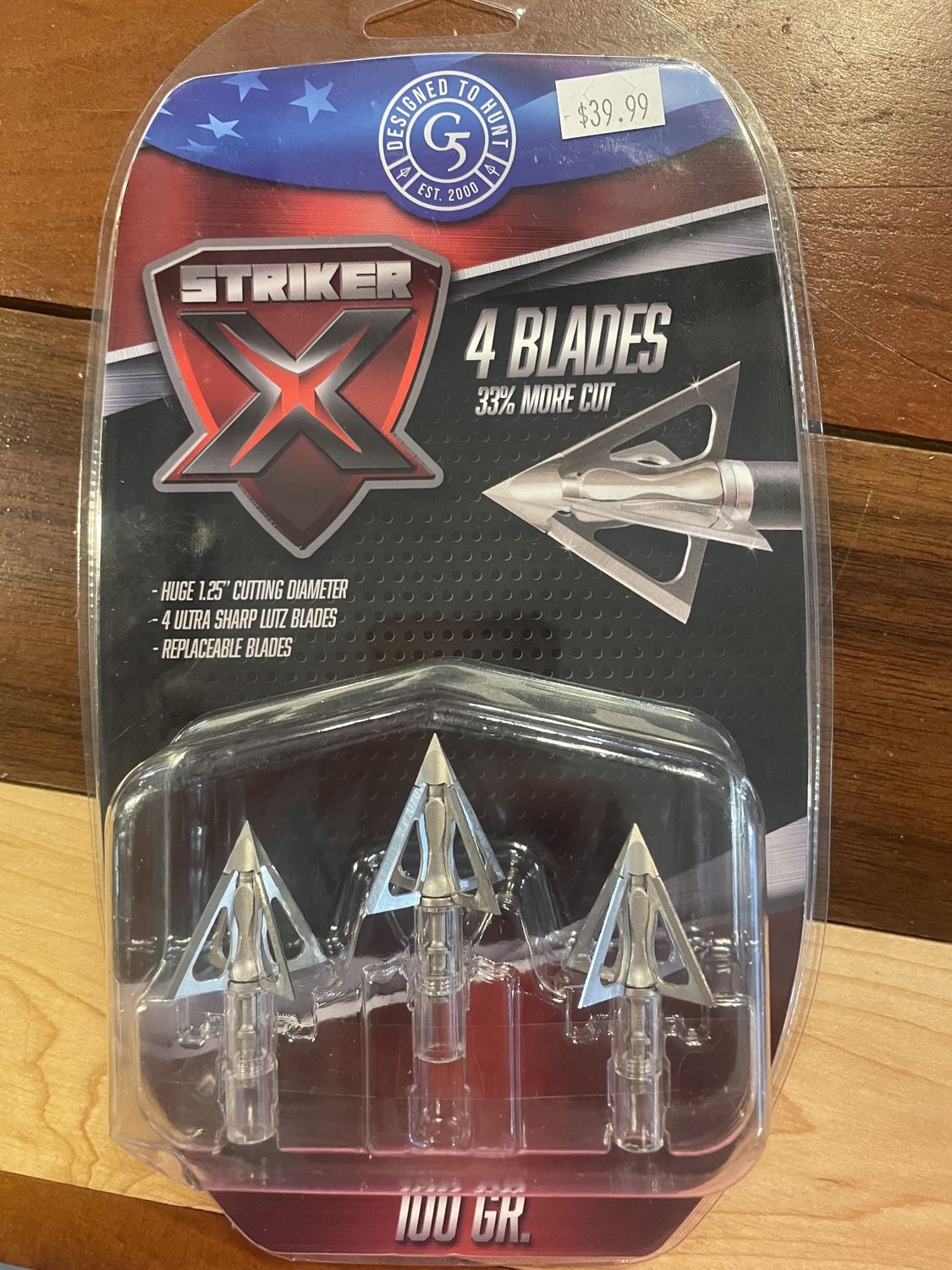 G5 STRIKER X 4 BLADE BROADHEADS
