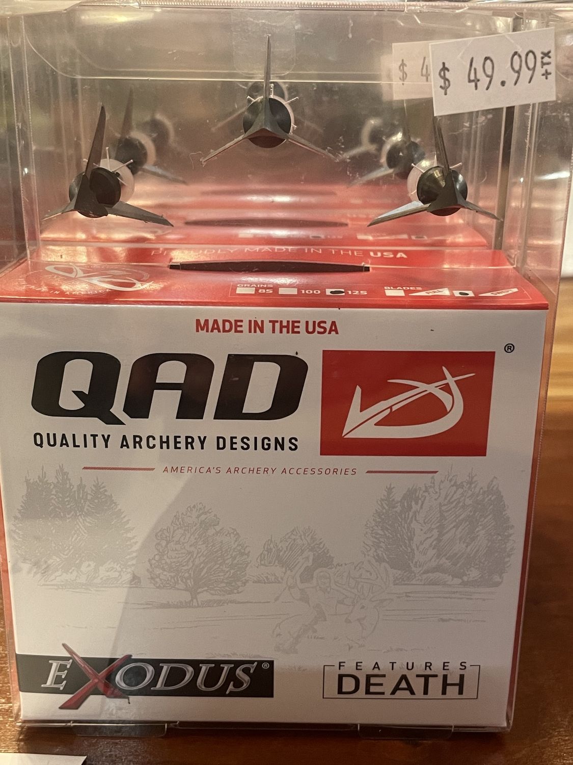 QAD EXODUS 125 GR SWEPT