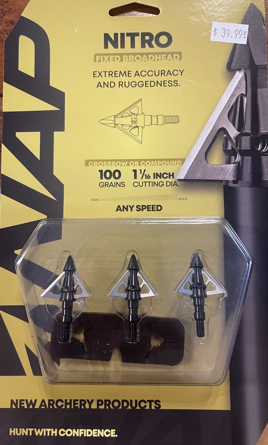 NITRO FIXED BROADHEAD  100 GR