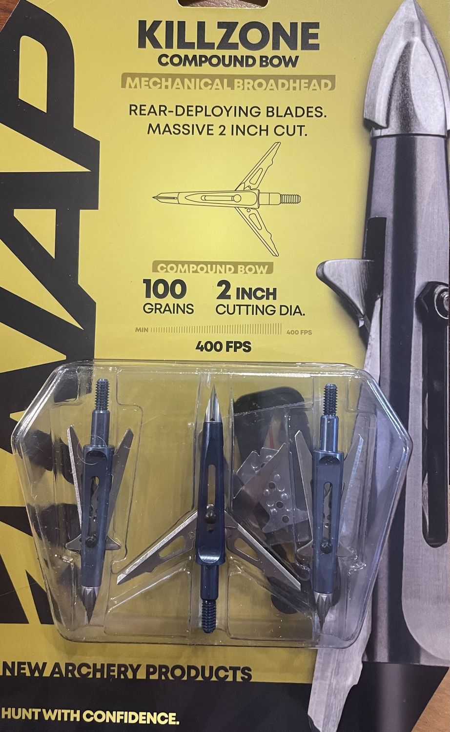 KILLZONE COMPOUND BOW BROADHEADS 2 IN 100GR