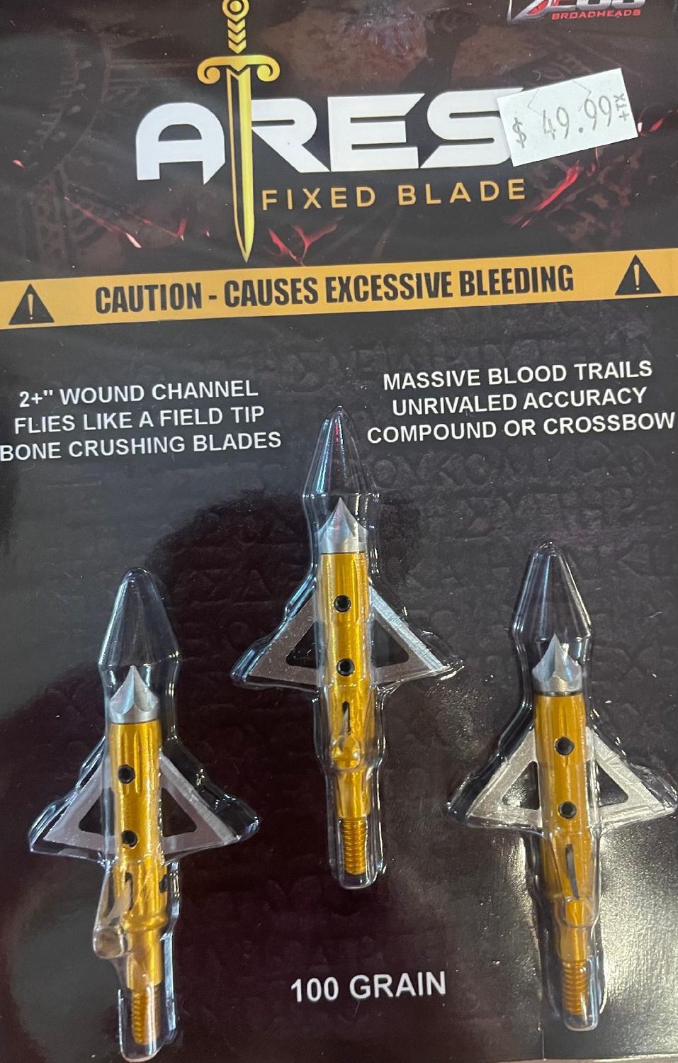 ARES 2&#39;&#39; 100 GRN BROADHEAD