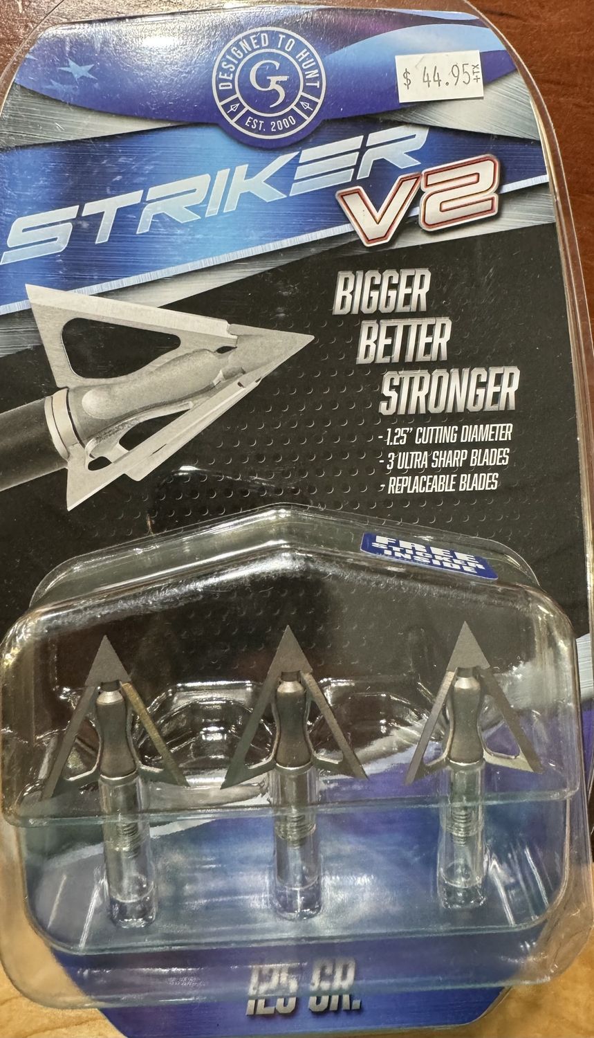 STRIKER V2 125GR BROADHEADS