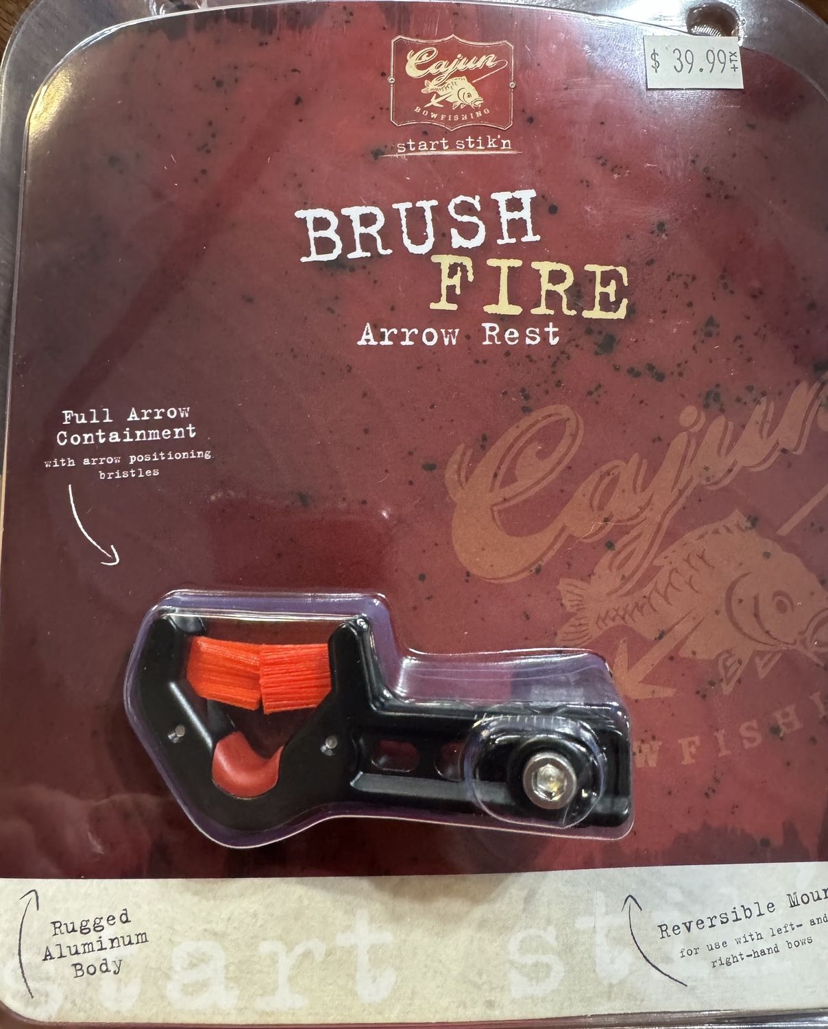 CAJUN BRUSH FIRE ARROW REST BOW FISHING
