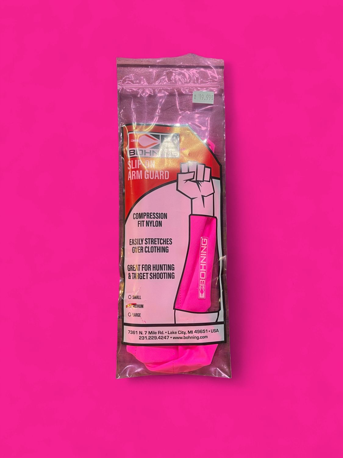 Slip-On arm guard pink small