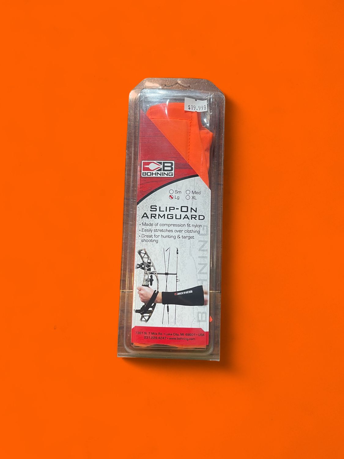 slip-on Armguard  Medium Orange