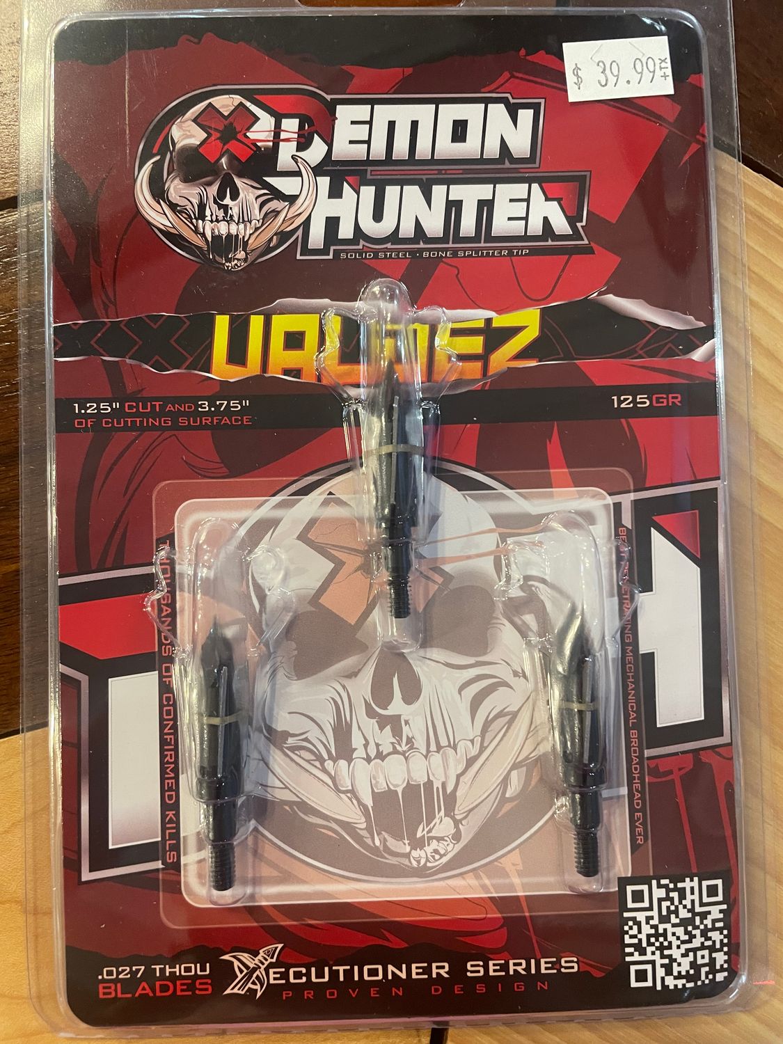 VALDEZ EXPANDABLE BROADHEAD 125GR (CLEARANCE REG 39.99 SALE 26.00)