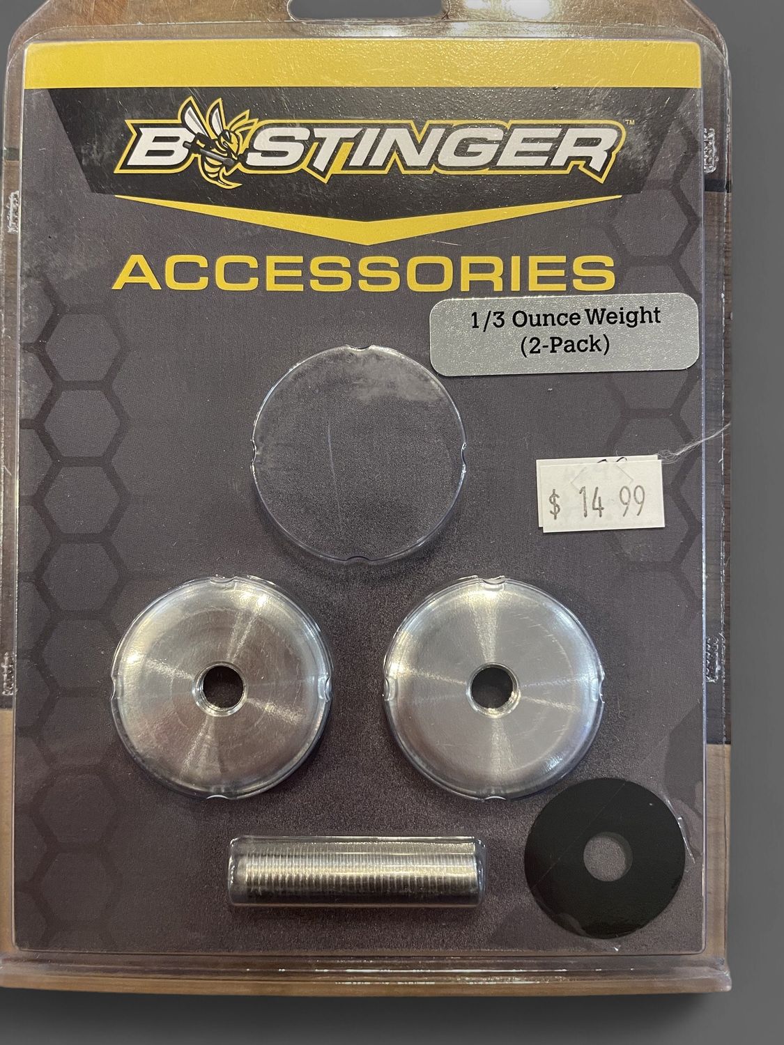 BEESTINGER 1/3OZ ALUMINUM WEIGHTS 2PK