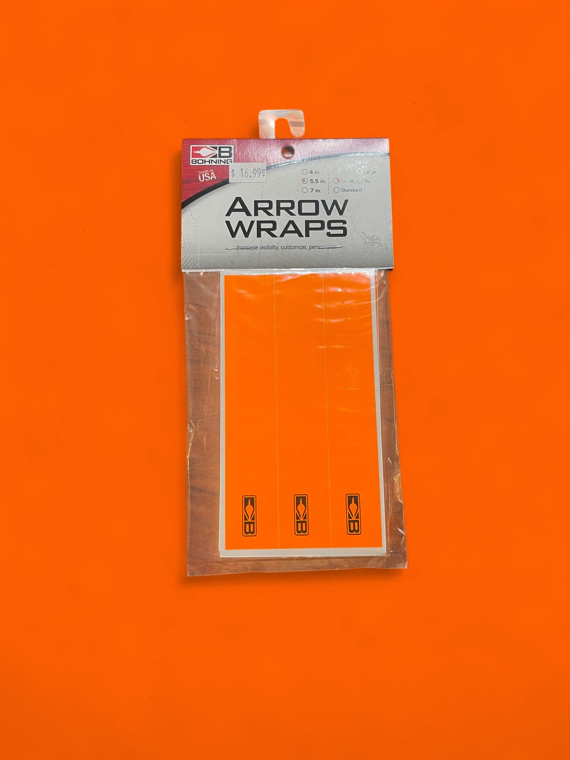 Bohning 5.5 arrow wraps orange