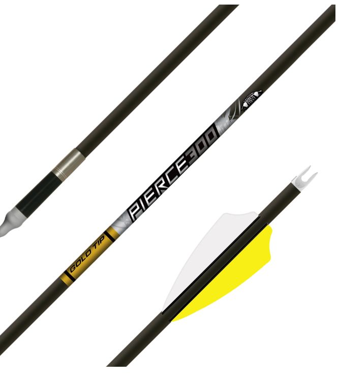 GOLD TIP PIERCE PLATINUM 340 ARROW FLETCHED