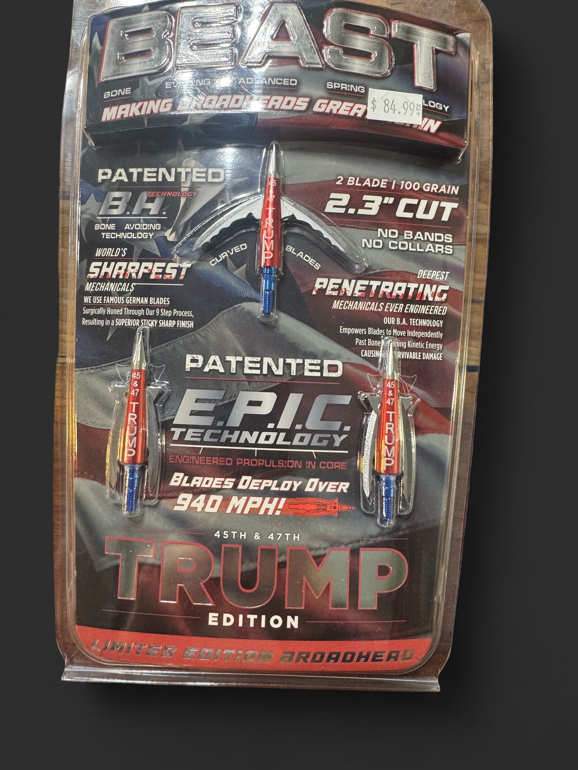 BEAST TRIMP 2.3" BROADHEADS