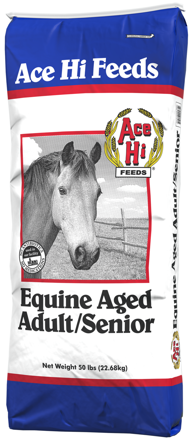 Ace Hi Aged Equine, Kind: With Mol 50#