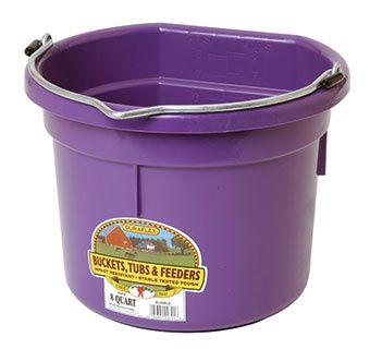 8 Qt Flat Back Bucket