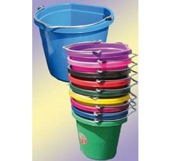 20 Quart Flat Back Bucket, Color: Hot Pink