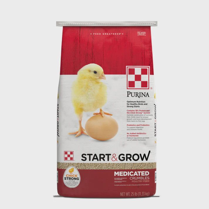 Start n Grow Crumble (Medicated) / Purina, Size: 25#