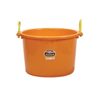 Muck Bucket - 70 quart, Color: Orange