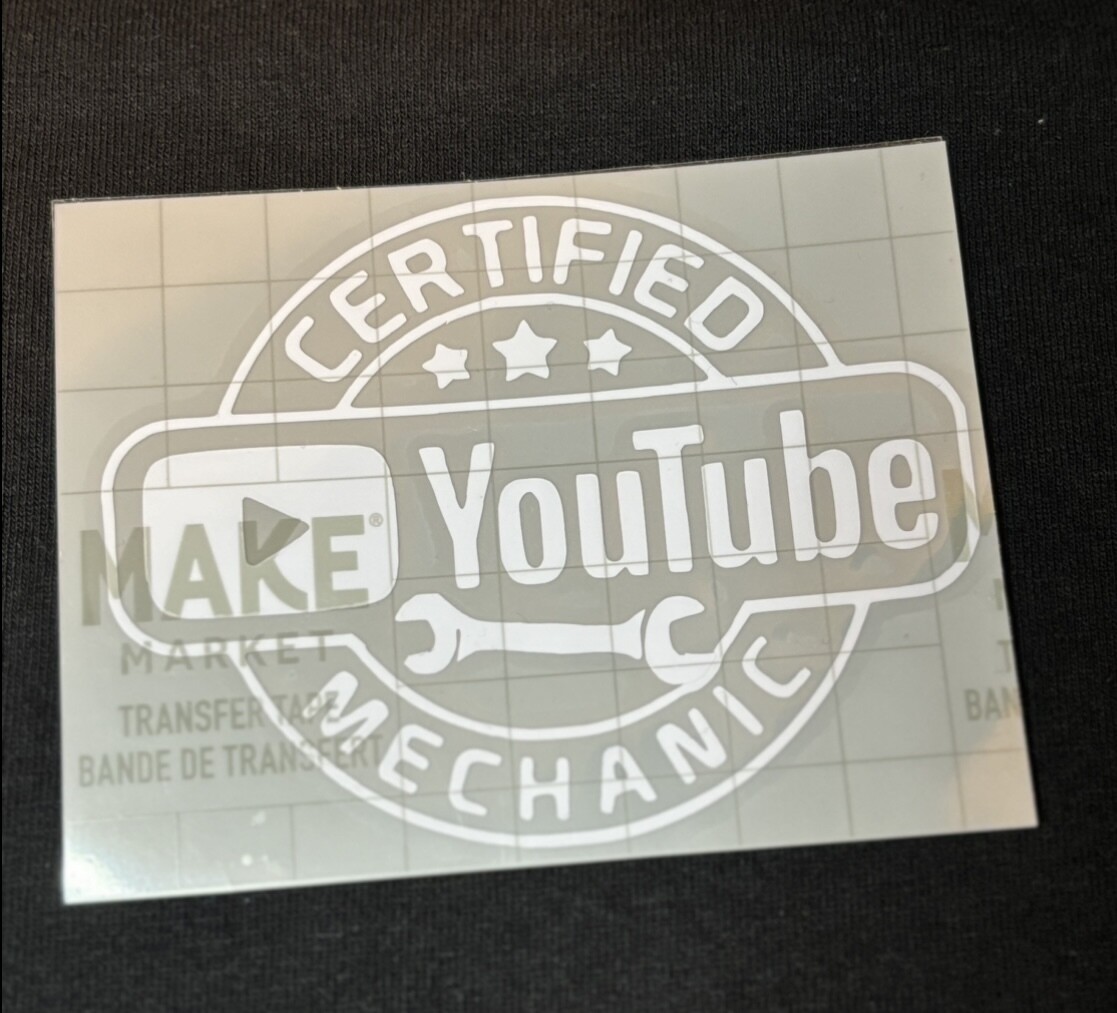 &quot;Certified Youtube Mechanic&quot; Decal