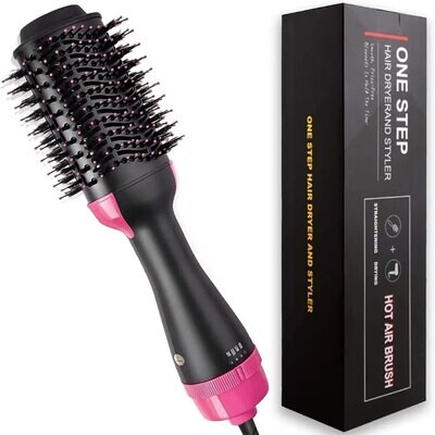 Professional One Step Hair Dryer Comb volumizer 2 in 1 straightener and curler Hot Air Curling iron Rotating Rollers Comb