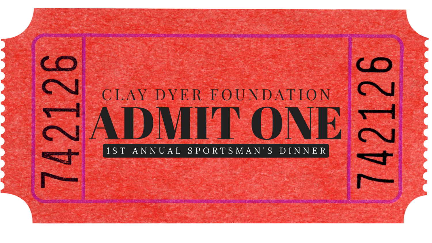 3rd Annual CDF Sportsman Dinner - Single Ticket