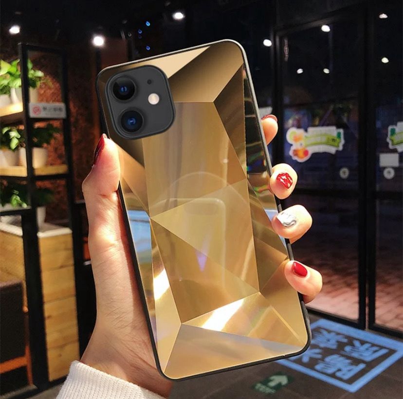 Crystal Case, الموديل: 13 Pro, اللون: ذهبي