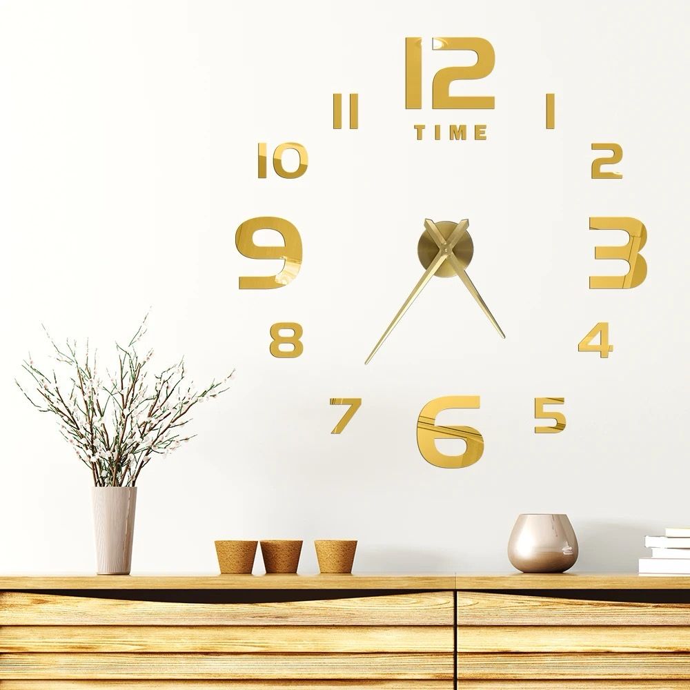 Wall Clock, اللون: ذهبي