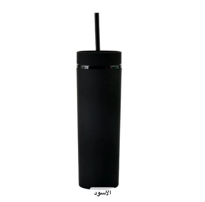 Acrylic tumbler, اللون: اسود